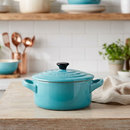 Mini Cocotte Cerâmica Azul Caribe 250ml 10cm Le Creuset