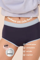 calcinha shorts absorvente - sleepy
