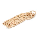 Escultura Colar em Madeira Marfim 7x70x20cm Mart