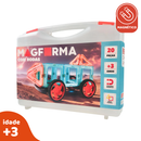 MagForma Blocos Magnéticos Vazados 20 peças com rodas