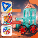 MagForma Blocos Magnéticos Vazados 20 peças com rodas