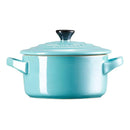 Mini Cocotte Cerâmica Azul Caribe 250ml 10cm Le Creuset