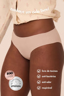 calcinha absorvente sem costura - skin