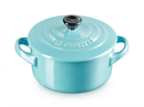 Mini Cocotte Cerâmica Azul Caribe 250ml 10cm Le Creuset
