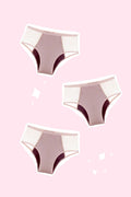 kit hot pant - fluxo intenso - 3 unidades