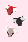 kit hot pant - fluxo intenso - 3 unidades