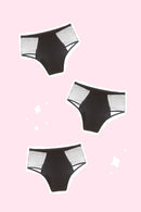 kit hot pant - fluxo intenso - 3 unidades